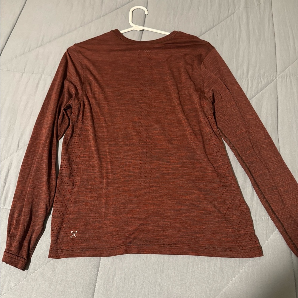 lululemon athletica Long Sleeve Top in Rust